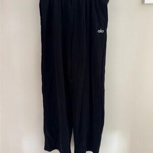 Alo Accolade Black Wide-Leg Pants